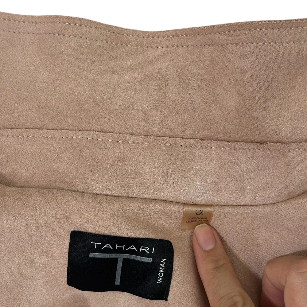 Tahari woman faux